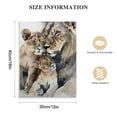 thumbnail image 2 of Nawypu Lion and Lioness Canvas Wall Art Lion Wall Pictures White Lion Canvas Wall Art Wild Animal Art African Lion Canvas Wall Art Modern Animal Pictures for Living Room Bedroom Office No Frame, 2 of 5