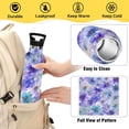 thumbnail image 4 of Kids Insulated Stainless Steel Sports Water Bottle 600ml Watercolor Blue-purple Flowers, 4 of 6