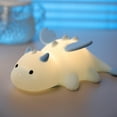 thumbnail image 4 of Colorful Dragon Lamp Dragon Night Light Magnetic Silicone Tap Control 30-Min Auto Off Ambient Night Light (Light Blue), 4 of 4