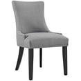 thumbnail image 3 of Modern Contemporary Urban Design Dining Kitchen Room Side Chair, Set of Four, Fabric, Light Grey Gray, 3 of 4