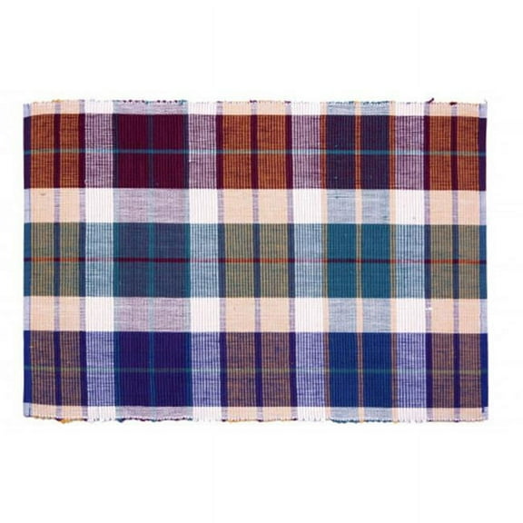 AG-01221S-4 19 in. Ribbed Placemats, Morocco - Set of 4