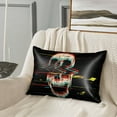 thumbnail image 6 of KLL Glitch Screaming Skull Pattern Silk Pillowcase for Hair and Skin Standard Size 20"X 30" Soft Breathable Pillow Covers for Sleeping, 6 of 7