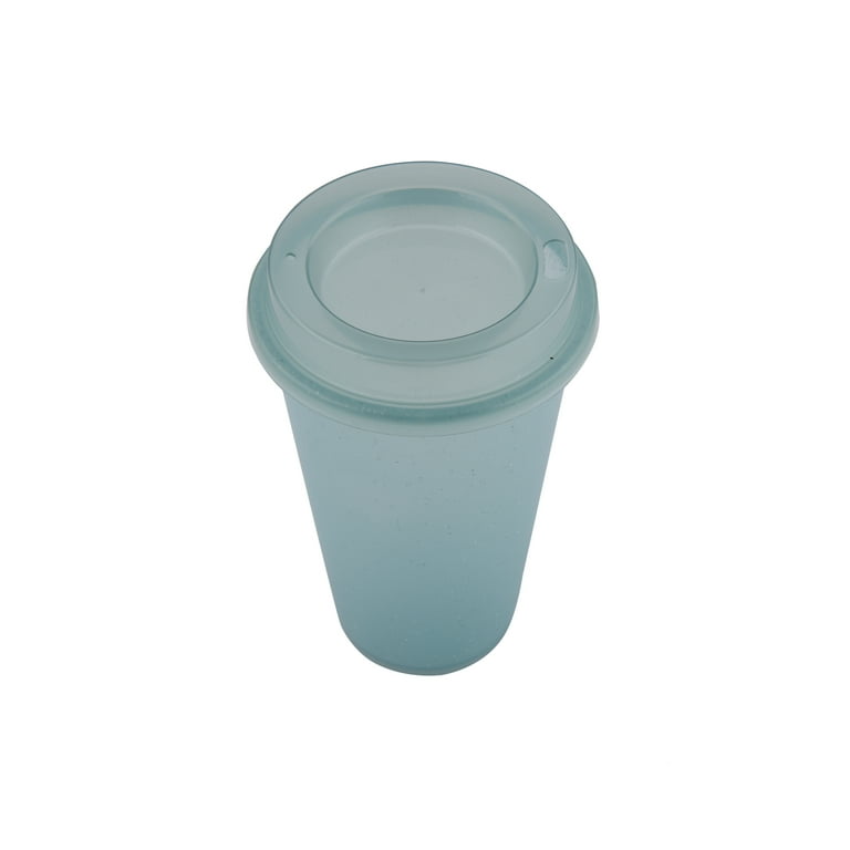 Color-Changing Plastic Reusable Hot Cup with Pearl Lid - 16 fl oz