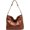 Brown, variant on Shoulder and Crossbody Bags for Women Vegan Leather Spliced Handbag Vintage Work Bag with 2 Detachable Shoulder Strap