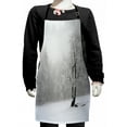 thumbnail image 1 of Tree Kids Apron, Winter Landscape Picture with a Tree in Snowy Field and Foggy Forest at the Back, Boys Girls Apron Bib with Adjustable Ties for Cooking Baking Painting, White Black, by Ambesonne, 1 of 2