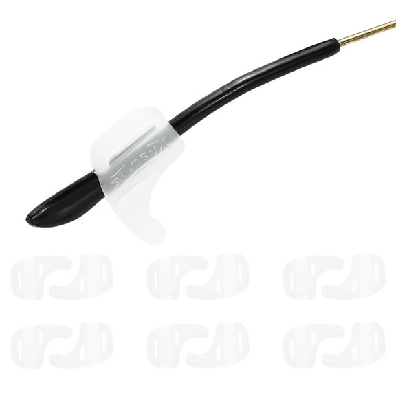 Uxcell 6Pair Silicone Eyeglasses Retainer, Anti-slip Glasses Ear Hook Soft Elastic Silicone Eyeglass Ear Grips Holder for Sunglasses Sport Study, White