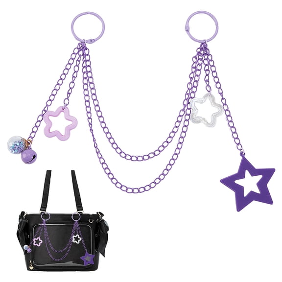 Ita Bag Chain Bag Purse Charm Chain with Pendant Ita Bags Accessories Decorative Chains for Women Handbags Decor Lilac