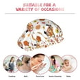 thumbnail image 6 of Kdxio Cute Gnomes In Red Truck Print Shower Cap for Women,Elastic and Reusable,Double Waterproof Layers Bathing Hat, 6 of 6