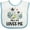 White and Blue, variant on Inktastic Zebra My G-pa Loves Me Boys or Girls Baby Bib