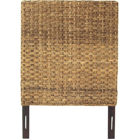 Padma's Plantation Wood Basketweave Twin Headboard in Natural
