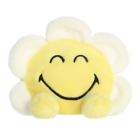 Aurora - Mini Yellow SMILEYWORLD - Palm Pals 5.5" Daisy - Vibrant Stuffed Animal