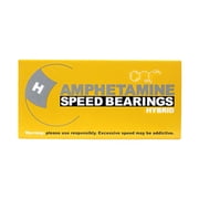 Amphetamine Skateboard Longboard Speed Bearings Set of 8 Pre-Lubricated Ceramic Hybrid