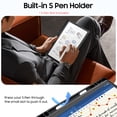 thumbnail image 5 of Fintie 360 Degree Rotating Case for Samsung Galaxy Tab S10 Lite/ S10 FE/ S9 FE 5G 10.9 Inch/Tab S9 11 Inch with S Pen Holder, Swiveling Protective Stand Clear Back Cover, Black, 5 of 10