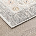 thumbnail image 4 of Crestwood Traditional Oriental 2x3 Gray and Aqua Polyester Indoor Area Rug, 2' x 3', 4 of 6