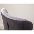 thumbnail image 4 of Roundhill Furniture Ellston Upholstered Adjustable Swivel Barstools in Gray, Set of 2, 4 of 17
