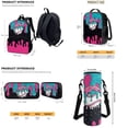 thumbnail image 5 of Yuyamidu Baseball Kids Backpack and Lunch Box Set Ice Cream Girls Book Bags for School Lunch Bag Pencil Case Water Bottle Bag for Kids 6-8/8-10 Back to School Gifts, 5 of 7