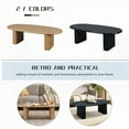 thumbnail image 5 of Natural Wood 51'' Coffee Table with Tapered Tabletop and Two Vertical Feet, 5 of 10