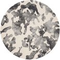 thumbnail image 1 of Safavieh Dip Dyed Beige Contemporary Rug - Round 7', 1 of 4