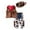 Coffee, variant on Bmisegm Toddler Dance Outfits Western Cowboy Set for Boys Role Play Vest Hat Scarf and Pants 4pcs Halloween Party Dress up Boys Outfit Sets Brown 5-6 Years