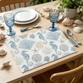 thumbnail image 5 of Coastal Placemats,Washable Table Mats for Kitchen Dining Seasonal Party Decor, 5 of 6