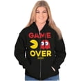 thumbnail image 4 of PACMAN Game Over Blinky Ghost Zip Up Hoodie Men's Women's Brisco Brands M, 4 of 6