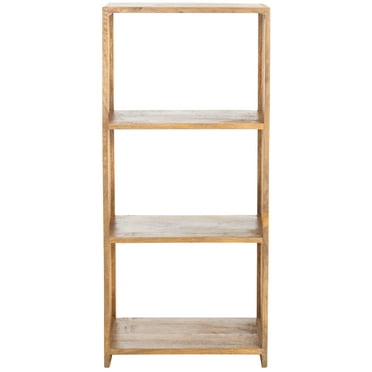 SAFAVIEH Phoenix Coastal Style 19.69 in. 3 Shelf Etagere, Natural (19.7 in. W x 11.6 in. D x 46.1 in. H)