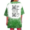 thumbnail image 4 of T-shirts Décontractés pour Femmes Haut de Baseball Manches Courtes Col Rond Hauts Courts pour Femmes Polyester 1 Pce, 4 of 6