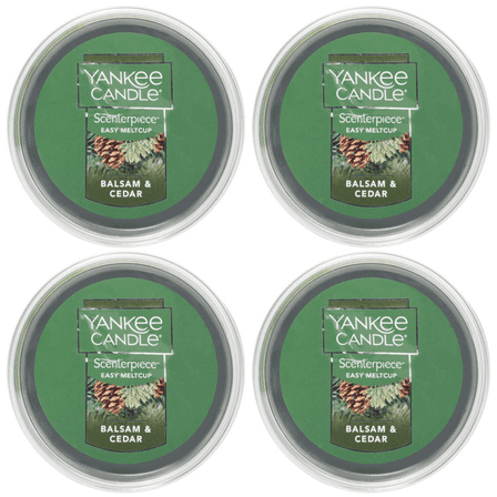 Yankee Candle Balsam & Cedar Scenterpiece Easy MeltCup (Pack of 4)