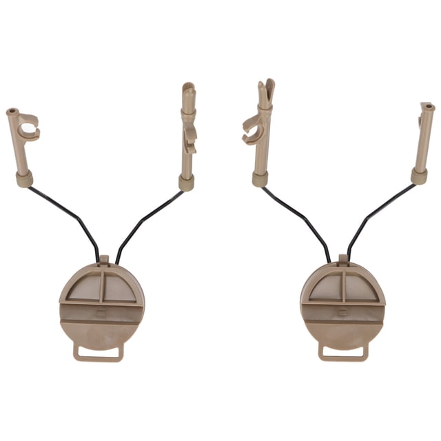 Adaptador de riel de arco para casco, soporte para auriculares, suspensión, soporte para auriculares para Comtac I II para MSA para auriculares Sordin, color marrón