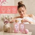 thumbnail image 4 of Spa Gift Baskets for Women, 10 Pcs Cherry Blossom Bath and Body Care Sets, Luxury Holiday Beauty Birthday Gift Sets for Her, 4 of 8