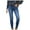 Light Blue, variant on Womens Skinny Jeans Slim Fit Pencil Denim Leggings High Waist Button Straight Leg Trousers Stretch Tights Jeans Pants
