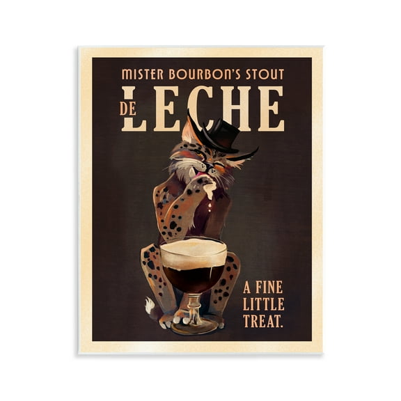 Stupell Industries Bourbon De Leche Stout Food & Beverage Painting Unframed Art Print Wall Art, 11 x 14