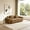 Brown, variant on AUU Modular 2-Seat Boneless Velvet Sectional Sofa, No Assembly Required, Includes Throw Pillows, Compact Couch for Living Room