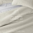 thumbnail image 6 of Noble Linens 3 Piece Natural Stripe Stitch Quilt Set, Queen / Full, 6 of 6