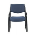 thumbnail image 3 of Boss Office Products B9521-BE Fabric Sled Base Guest Chair with Arms, Blue, 3 of 8