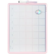 U Brands Monthly Dry Erase Calendar Board, Whiteboard, 11" x 14", Pink Frame, 4212U
