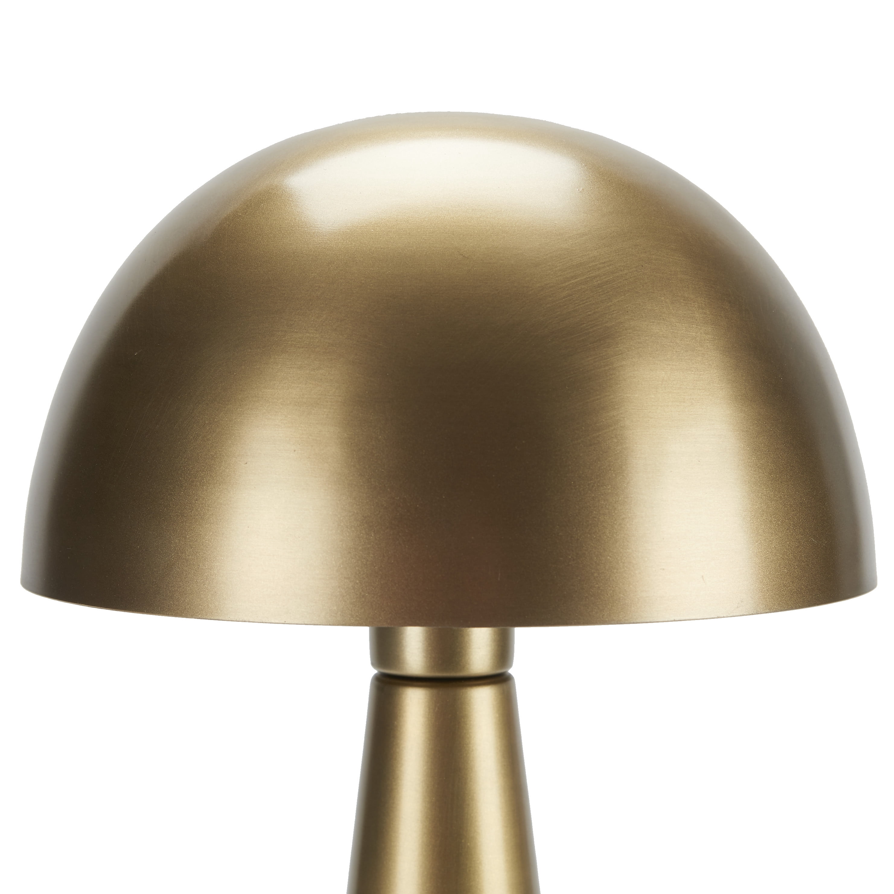 Nourison 16" Gold Mushroom Accent Table Lamp, Modern, Mid-Century, Retro, Transitional for Bedroom, Living Room, Dining Room, Office, Dorm, Coffee Table