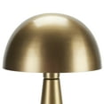 thumbnail image 5 of Nourison 16" Gold Mushroom Accent Table Lamp, Modern, Mid-Century, Retro, Transitional for Bedroom, Living Room, Dining Room, Office, Dorm, Coffee Table, 5 of 7