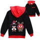 thumbnail image 2 of Chaqueta con capucha y cremallera de Sonics para primavera y otoño, informal, para mujer, sudadera con dibujos animados de anime, ropa de gran tamaño para parejas, abrigos, disfraz para niñas y niños, 2 of 5