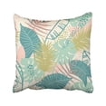 thumbnail image 1 of WOPOP Green Drawing Exotic Pattern With Tropical Plants Hand Draw Hibiscus Jungle Vintage Aloha Pillowcase Pillow Cover 20x20 inches, 1 of 1
