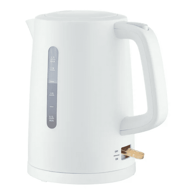 Remis à Neuf Mainstays MS-202541 Bouilloire Électrique 1,7 L, Plastique, Blanc