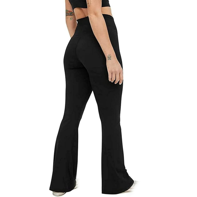 Flare Leggings for Women with Pockets Yoga Pants with Tummy Control High  Waisted and Wide Leg 