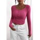 thumbnail image 3 of Camiseta PRETTYGARDEN Henley de manga larga de otoño 2024 para mujer, 3 of 9