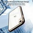 thumbnail image 3 of Case Compatible with iPhone Xr Crystal Clear Transparent Design Back Bumper Shockproof Slim Fit Soft TPU Silicone Protective Phone Case Cover for iPhone Xr, Black, 3 of 7