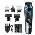thumbnail image 1 of Braun cortapelos/cortapelos para barba, cortapelos/cortapelos y maquinilla de afeitar, set 9 en 1 para barba, rostro, cabeza, cuerpo, orejas y nariz, regalo para el Día del Padre, MGK5280, negro/azul, 1 of 6