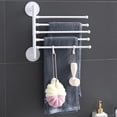 thumbnail image 1 of Organizador Toallero giratorio montado en la pared de 5 barras Soporte para toallas de baño (blanco) Likrtyny Libre de BPA, 1 of 9