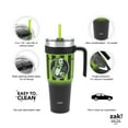 thumbnail image 6 of Zak Designs 40oz Beetlejuice Straw Handle Tumbler, Stainless Steel Vacuum Insulated Waverly Tumbler Featuring a Sliding Lid, 6 of 8