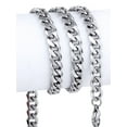thumbnail image 2 of 7mm Stainless Steel Curb Cuban Link Necklace Mens Chain 18-36inch, 2 of 2