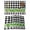 Black, variant on St. Patrick's Day Placemats Set of 6, Green Shamrock Grasses Black White Plaid Placemats for Dining Table, Place Mats for Kitchen Tabletop, Waterproof Wipeable Dining Table Mats Set