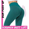 thumbnail image 3 of Women's Scrunched Workout Leggings Textured Booty Yoga Pants Ruched Butt Lifting Leggings, 3 of 6
